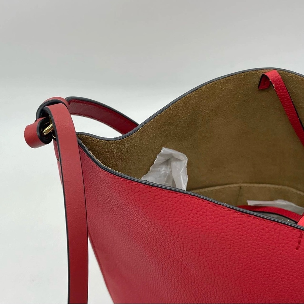 Auth Loewe Gate Bucket Bag – Raspberry Red – Small - Picture 8 of 15